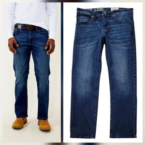 AXEL Men’s Slim Boot Jeans Newcastle Wash Blue Stretch Denim